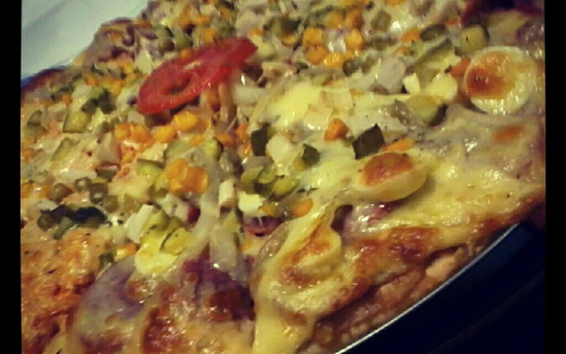 Pizza portuguesa de frigideira light