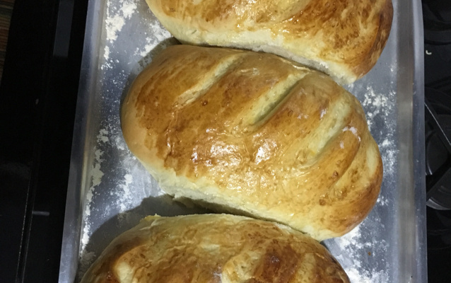 Pão caseiro simples