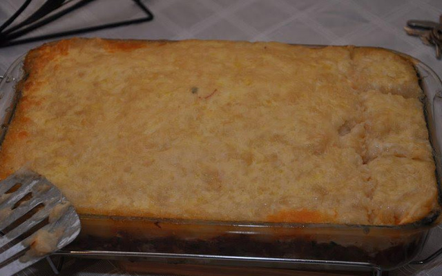 Escondidinho de carne seca da Érica