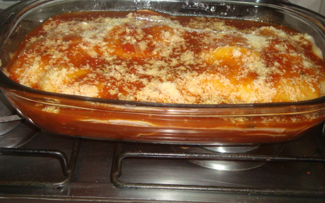 Frango simples à Parmegiana