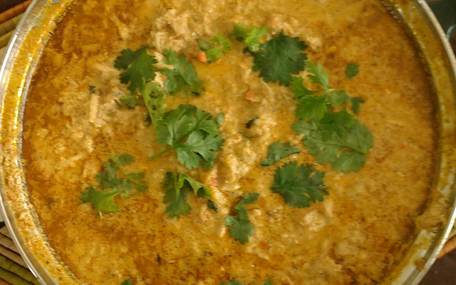 Moqueca de siri com creme de leite