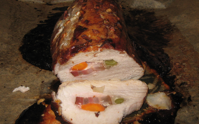 Lombo recheado delicioso