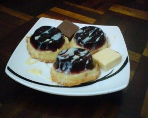 Torta espelhada de manga