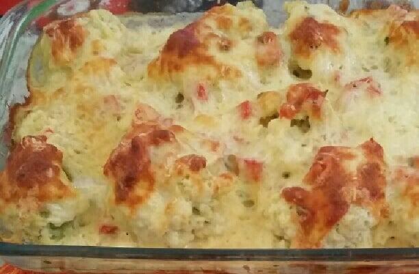 Couve-flor gratinada