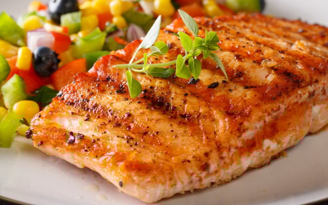Salmão grelhado