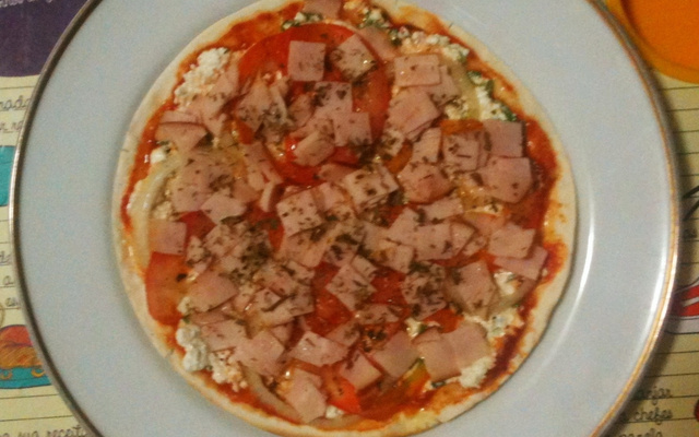 Pizza de frigideira leve