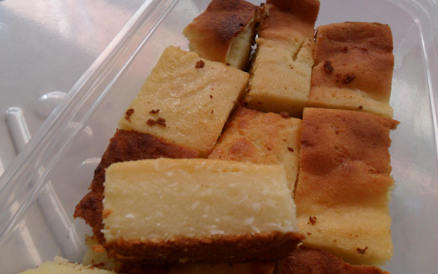 Bolo de aipim com coco light