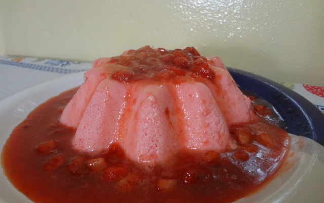 Pudim mousse de iogurte