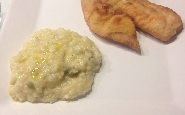 Risoto de alho poró