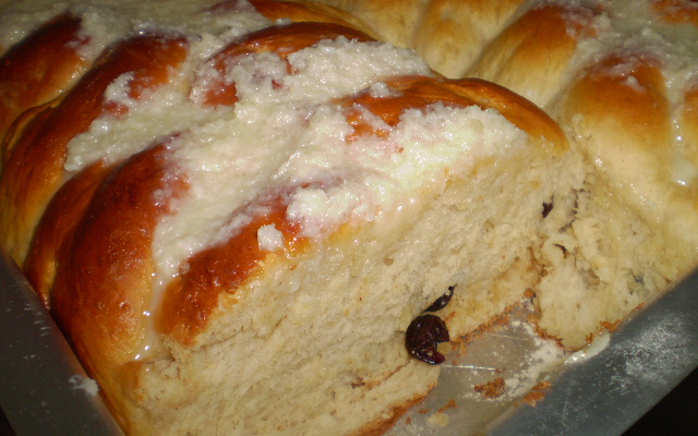 Rosca de canela e passas da Lú