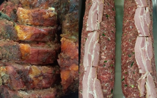 Rocambole de carne moída