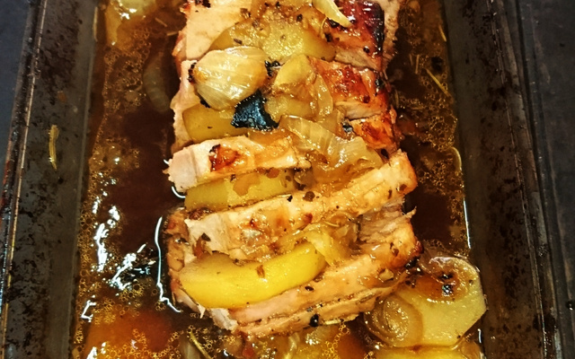 Lombo de porco ao forno