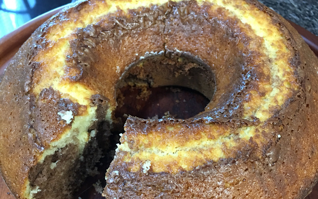 Bolo mármore para lanche