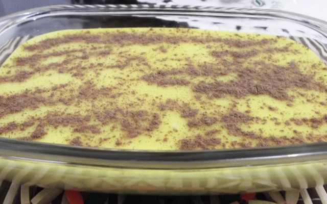 Canjica de milho verde com leite do coco