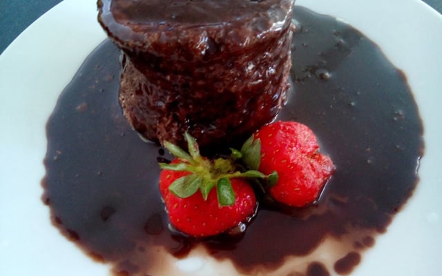 Bolo de caneca sem farinha (chocolate)