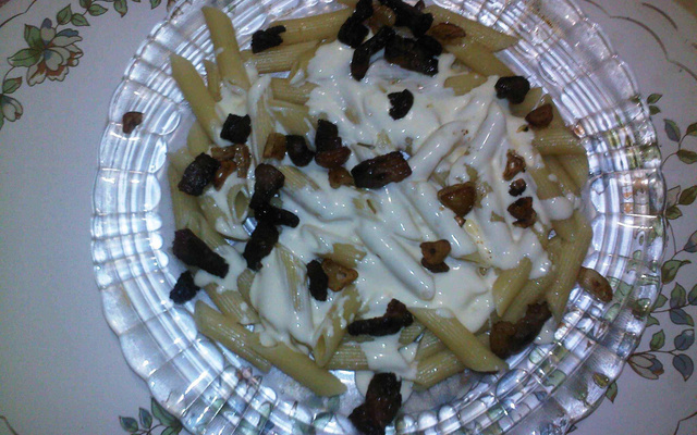 Miojo doidim (ao molho, branco, alho e carne e sol)