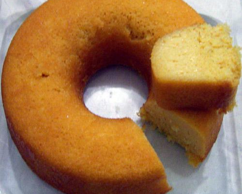 Bolo de milho (bagaço) e curau da vovó Rose