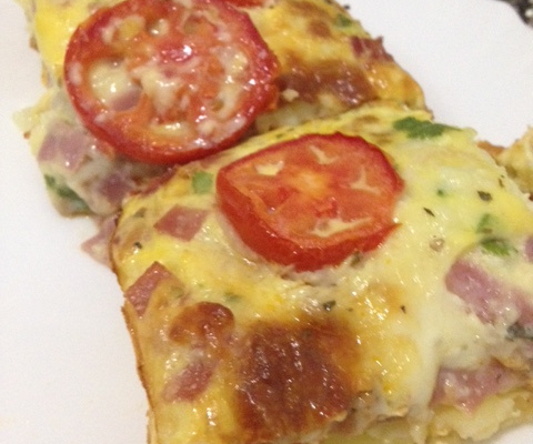 Omelete de forno com batata inglesa