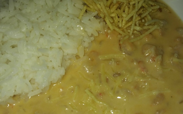 Camarão com requeijão