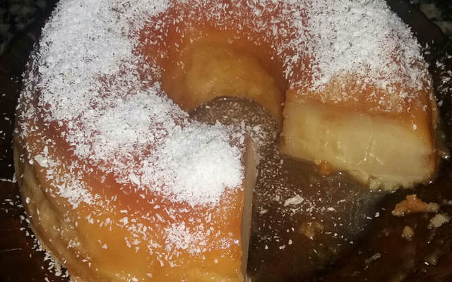 Bolo pudim pura tentação