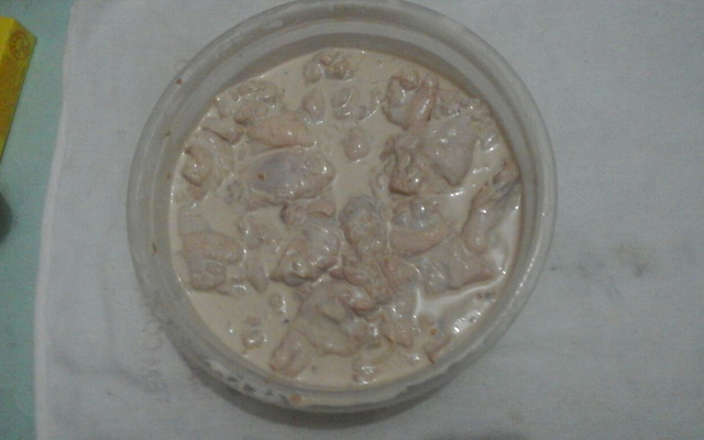 Frango com creme de leite e creme de cebola