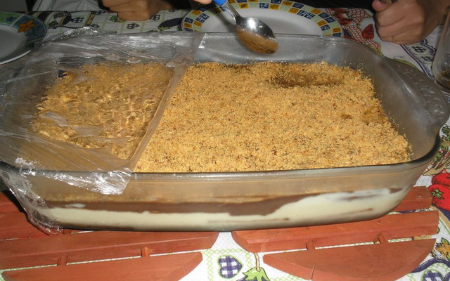 Pavê de amendoim delicioso