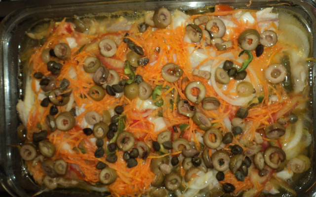 Filé de peixe ao forno