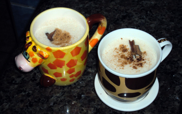 Bebida de milho quente