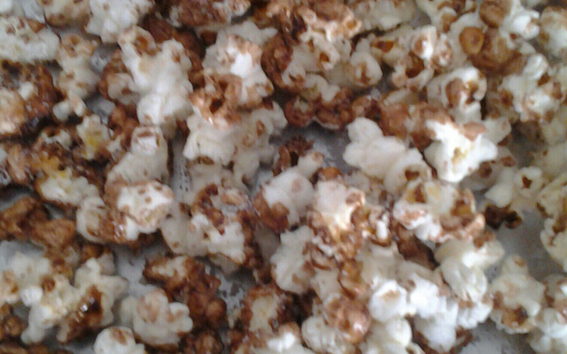 Pipoca doce para microondas, com água