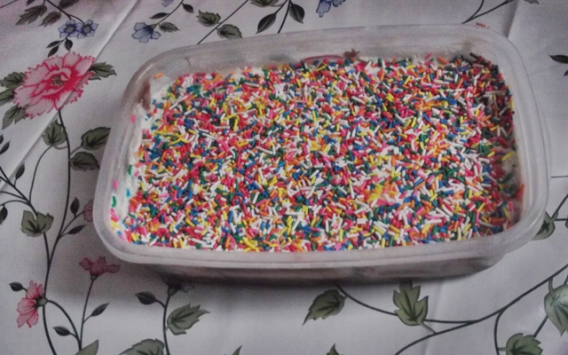 Pavê de sorvete com brigadeiro