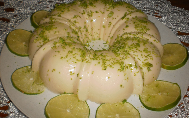 Flan de limão