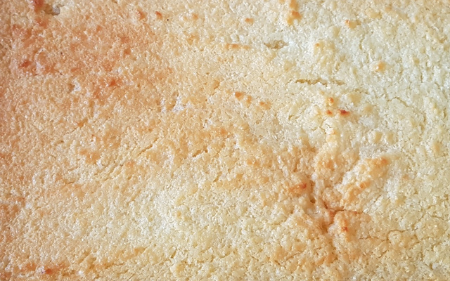 Bolo de aipim feito no liquidificador