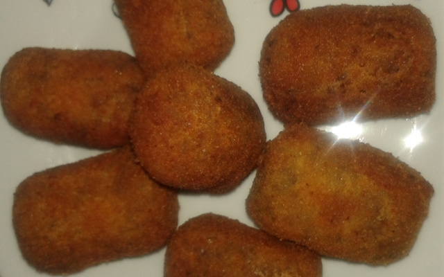 Croquete de carne diferente