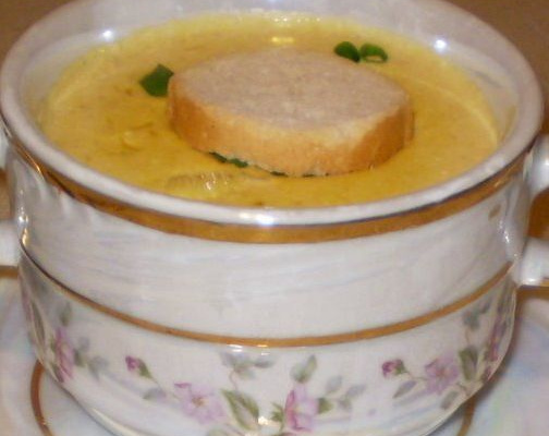 Creme de abóbora cabotiá com requeijão