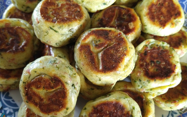 Bolinho de batata assado