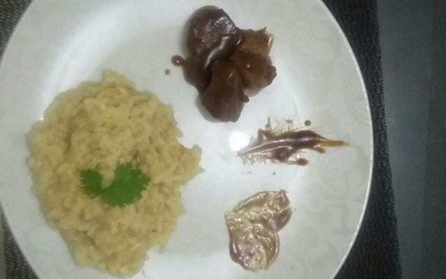 Risoto de alho poró