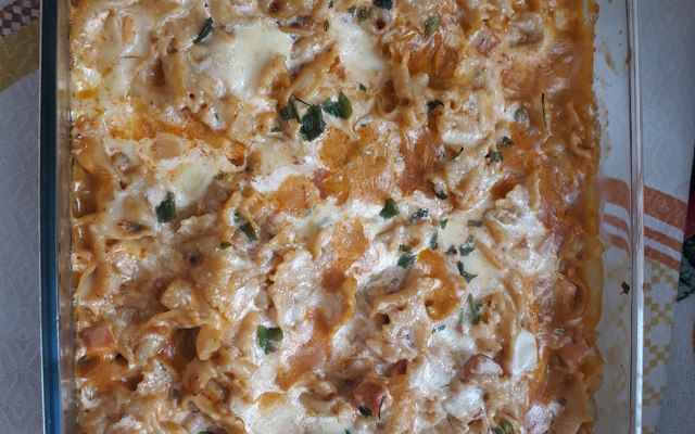 Macarrão na panela de pressão