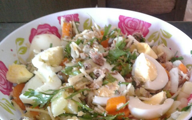 Salada de sardinha em lata