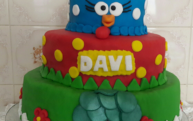 Bolo com pasta americana