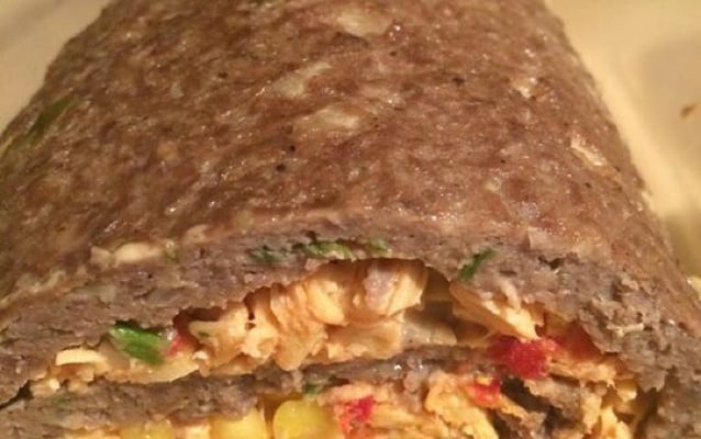 Rocambole de carne moída