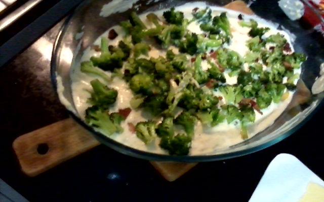 Lasanha de brócolis