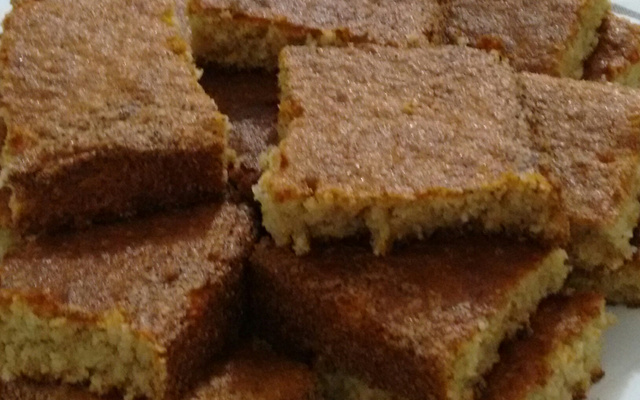 Bolo de banana de liquidificador