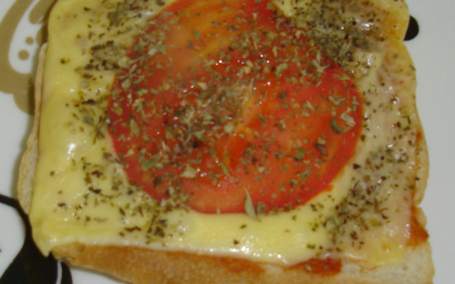 Pizza rápida de pão de forma