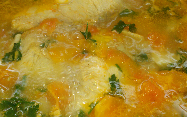 Filé de peixe ensopado