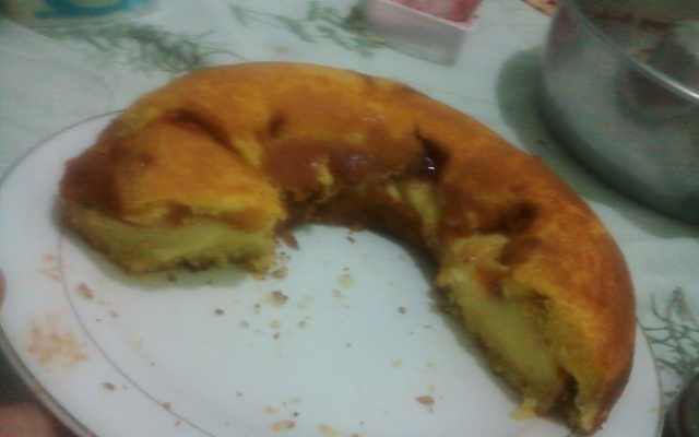 Bolo de fubá cremoso