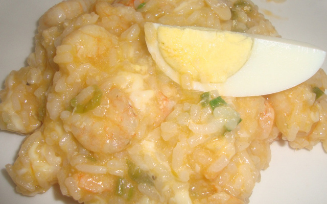 Risoto de camarão