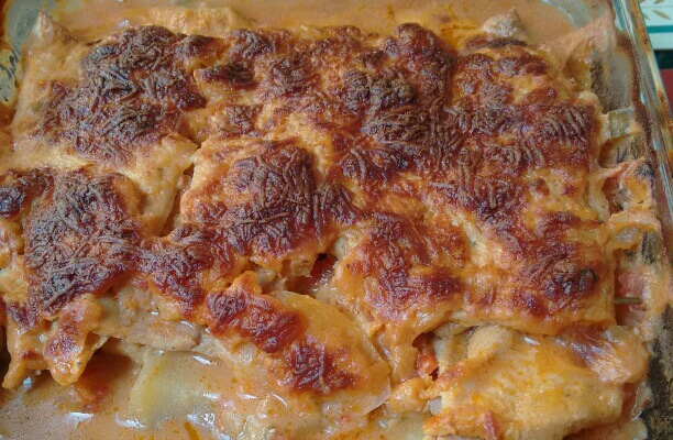 Lasanha de filé de peixe