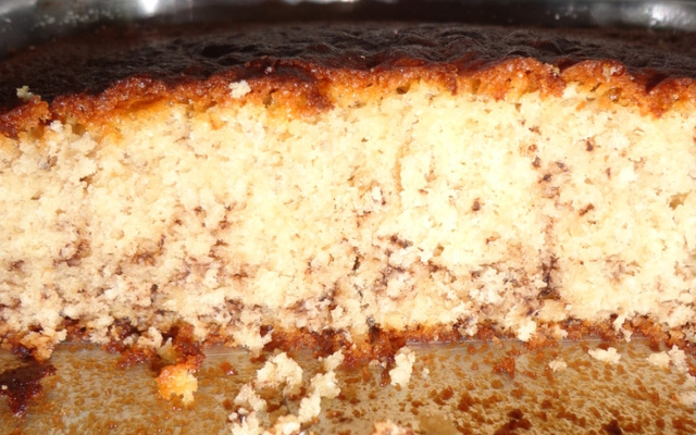 Bolo com gotas de chocolate