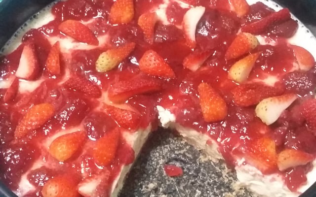 Cheesecake de frutas vermelhas