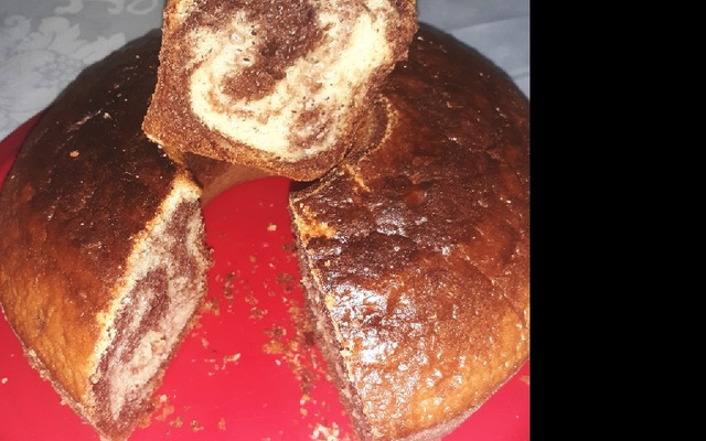 Bolo mesclado de liquidificador